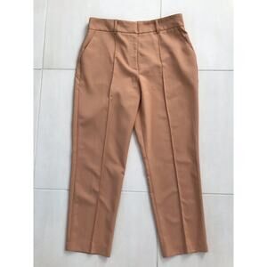 ASOS Design High Waist Straight Leg Seam Front Cropped Pants FLAW